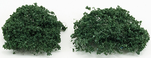 Dollhouse miniature WILD BUSHES - DARK GREEN, 20 PIECES